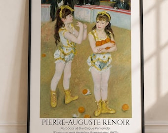 Poster Renoir Acrobate al Circo Fernando | Arte Impressionista Francese | Stampa Museo Vintage | Quadro Dipinto Classico | Download