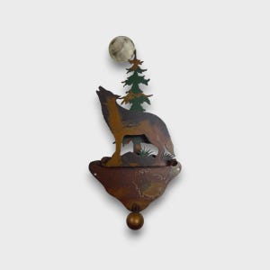 Single Coat Hook With Wolf