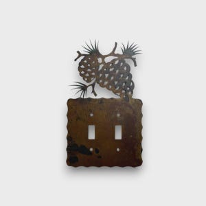 Double Toggle Light Switch Cover With Cones
