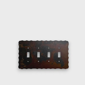 Quad Toggle Light Switch Cover Plain