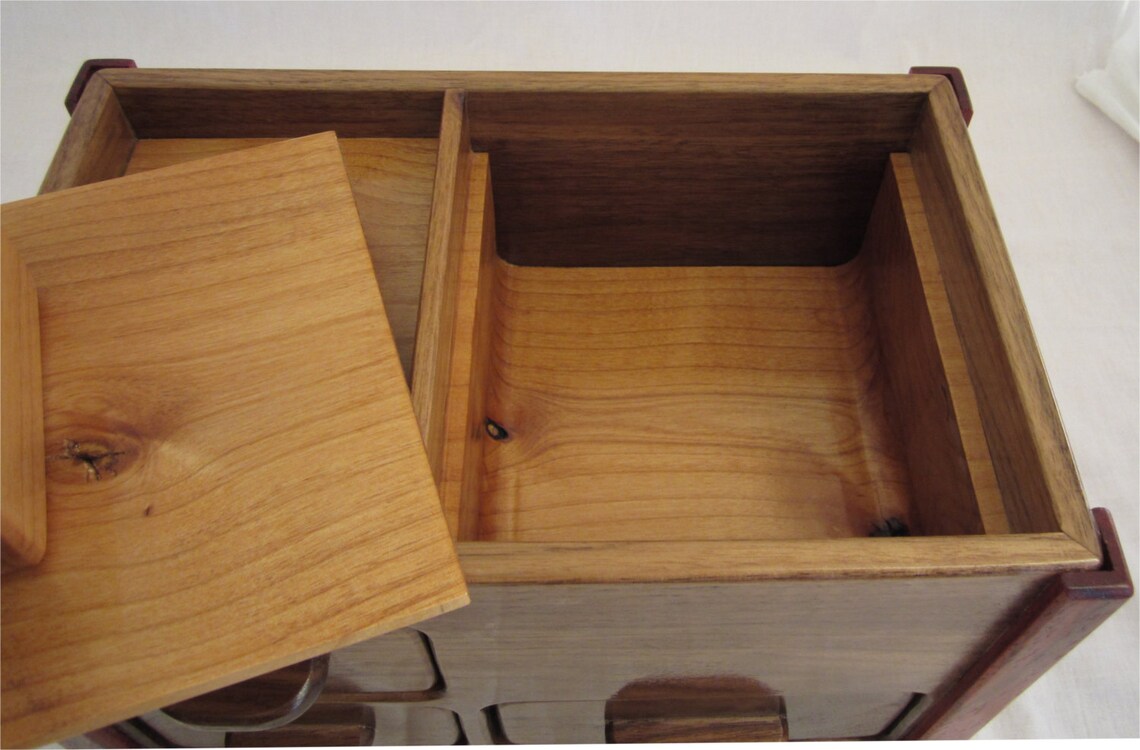 Men's Large Valet Box With Hidden Compartments Etsy