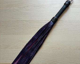 The "Violet Femme" - Handmade handled flogger