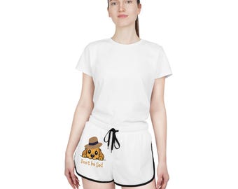 Short met glurende kattenprint | Relaxte short