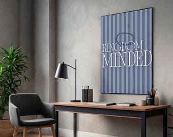 Lámina decorativa cristiana para pared con temática del Reino de Dios / Decoración para el hogar basada en la fe
