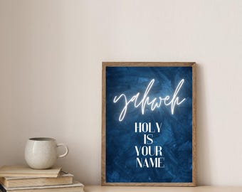 Póster imprimible: Yahvé Santo es tu nombre
