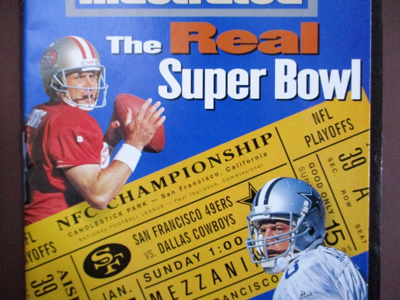 Steve Young vs Troy Aikman 1161995 Sports Illustrated The Real Superbowl NFC Championship 49ers vs Dallas Cowboys Football