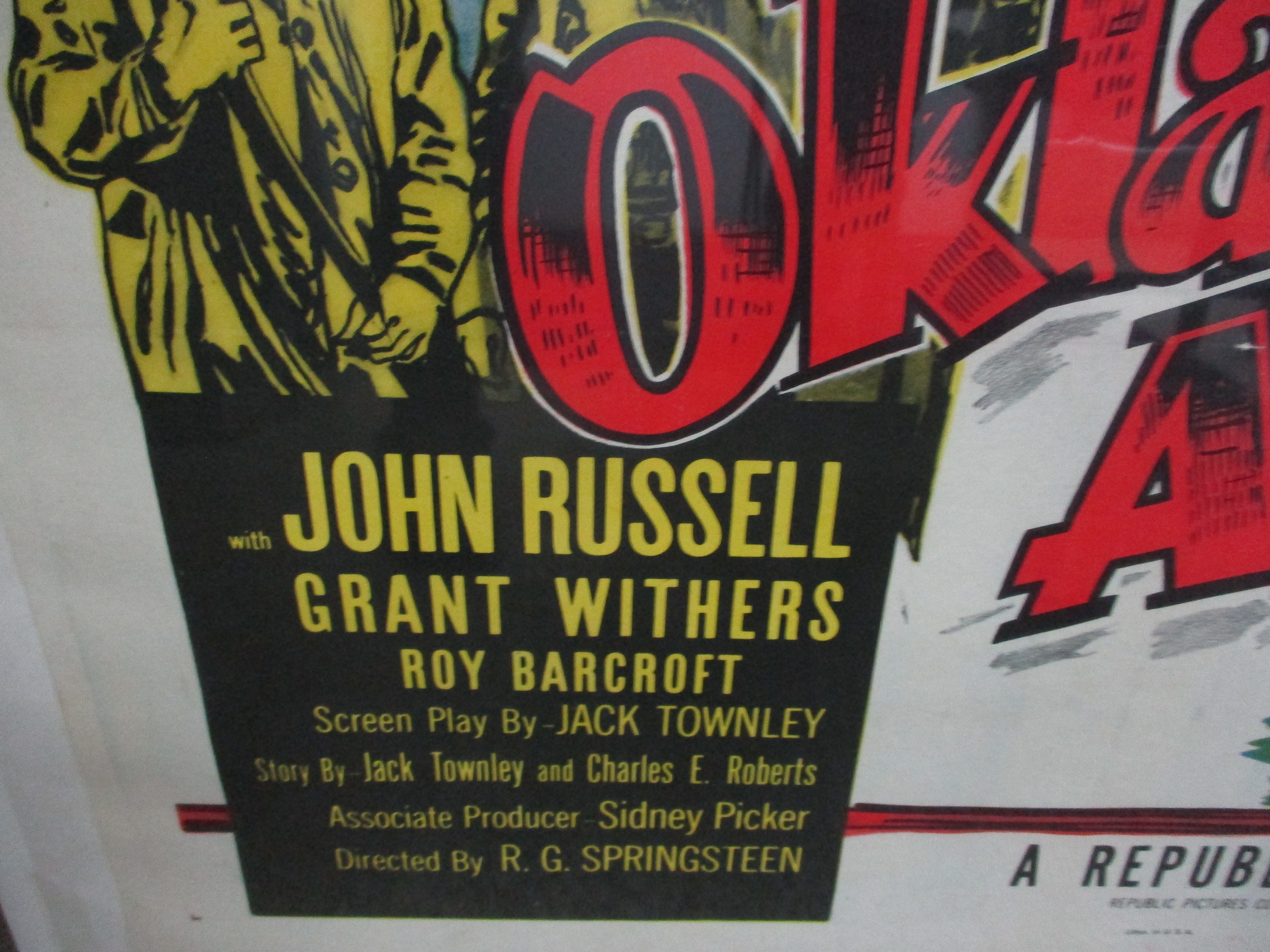 Judy Canova Cinema Film Decor Original Movie Poster 1952 Original Linen