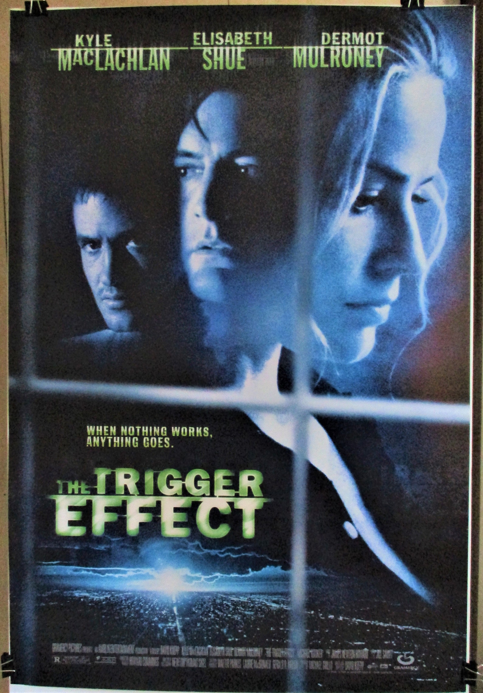 The TRIGGER EFFECT 1996 Original Rolled 27 X 40 Vintage Movie Etsy