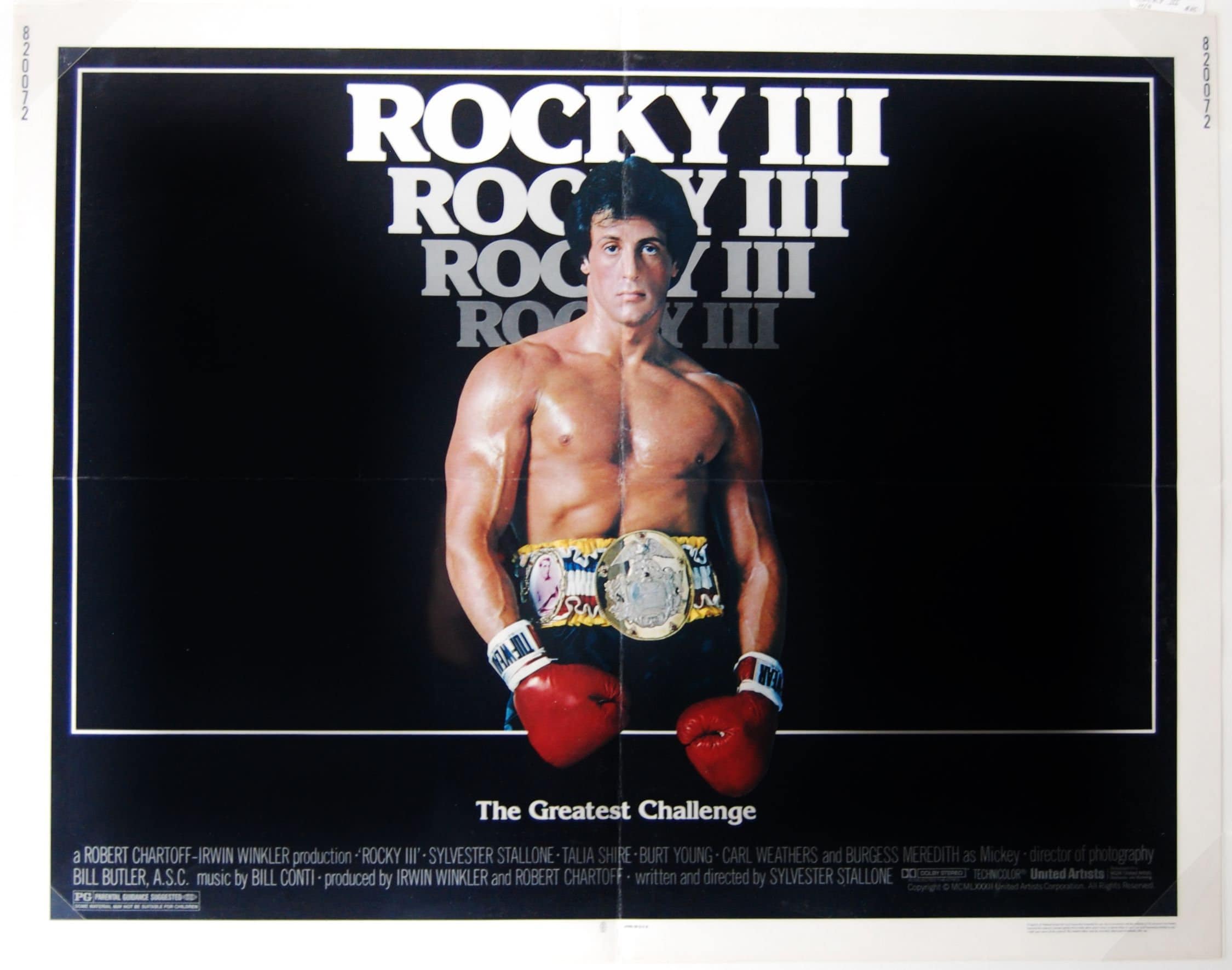 Sylvester Stallone Rocky 3 Poster