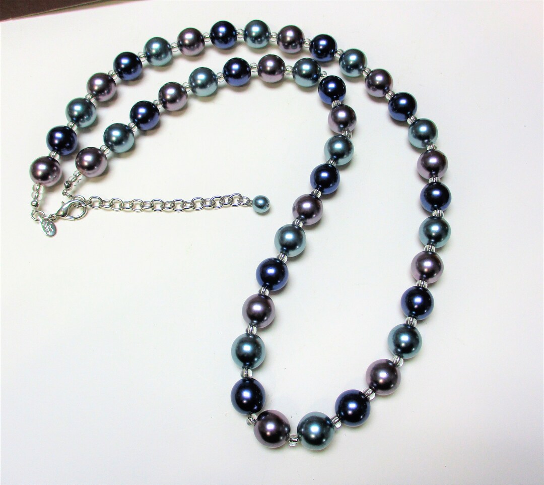 Joan Rivers Multitone Faux Pearl Necklace Joan Rivers Pearls Etsy