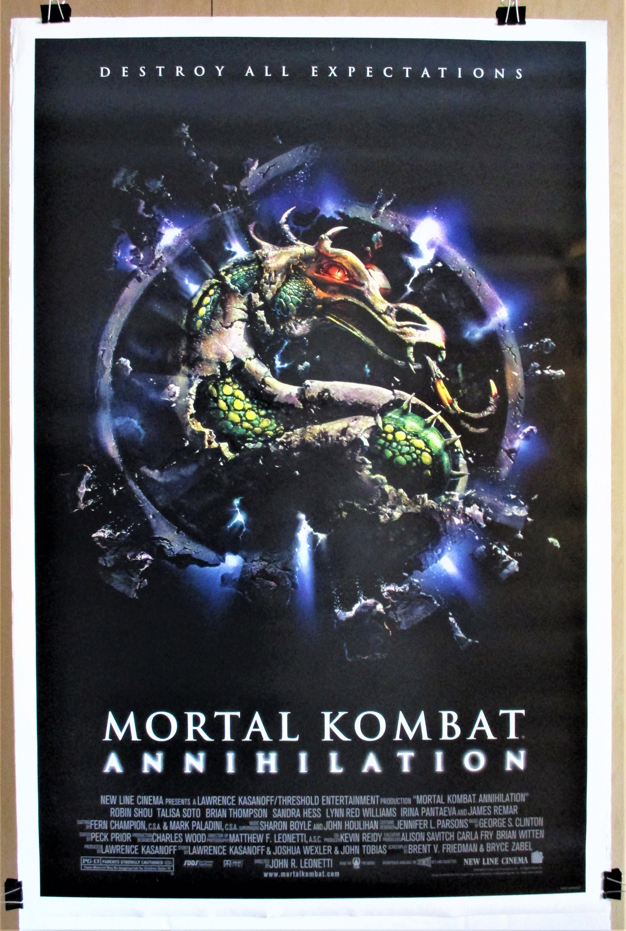 Ed Boon on X: Look at this amazing (Mortal Kombat 2) movie poster