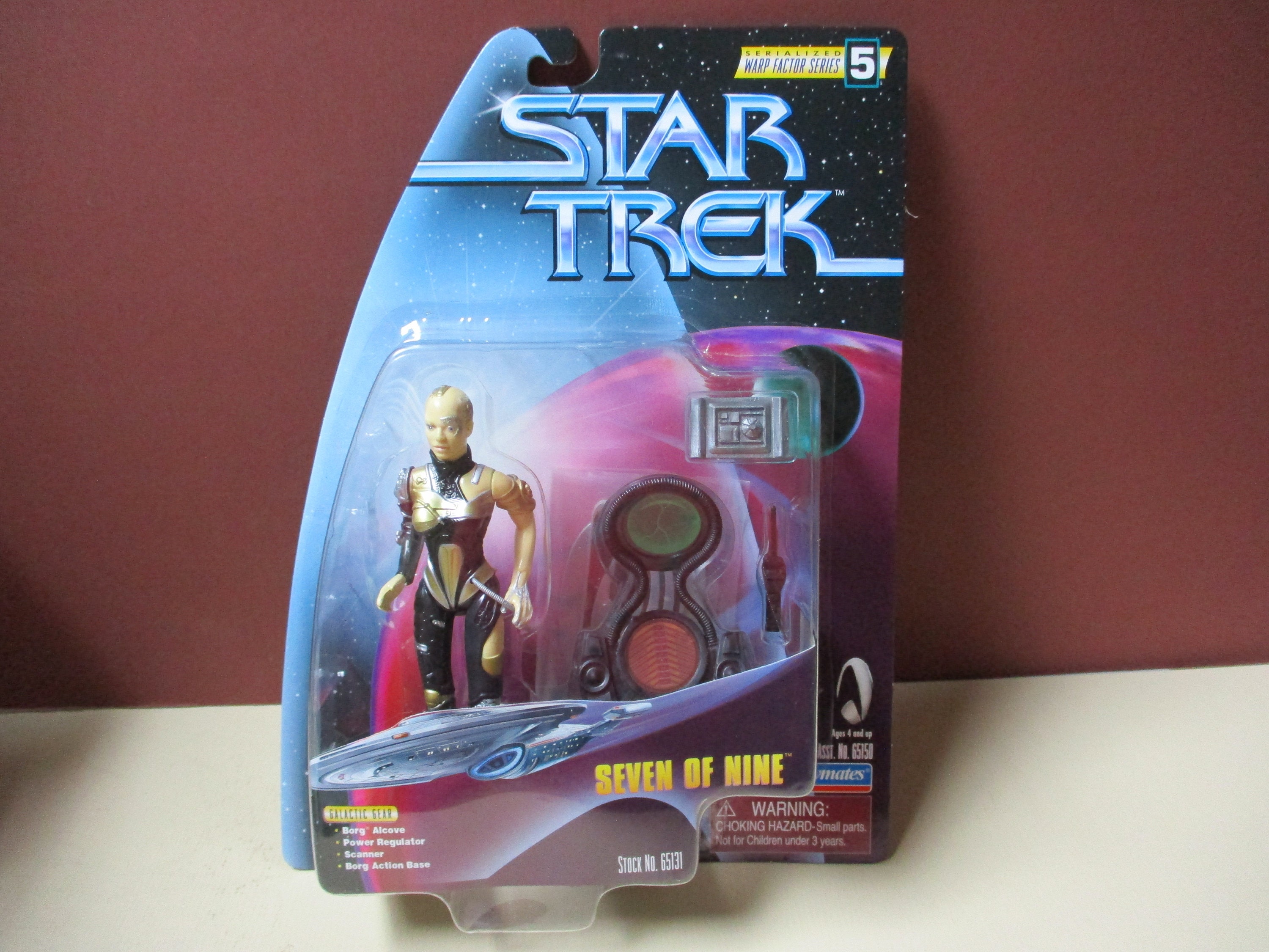 STAR TREK Seven of Nine Borg Action Figure Voyager Playmates 65131 NIP 1998 Star Trek Toy Trekkie