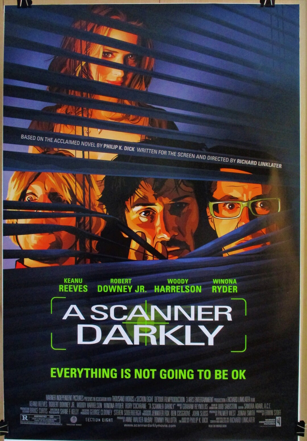 A SCANNER DARKLY, Original Rolled 27 X 40