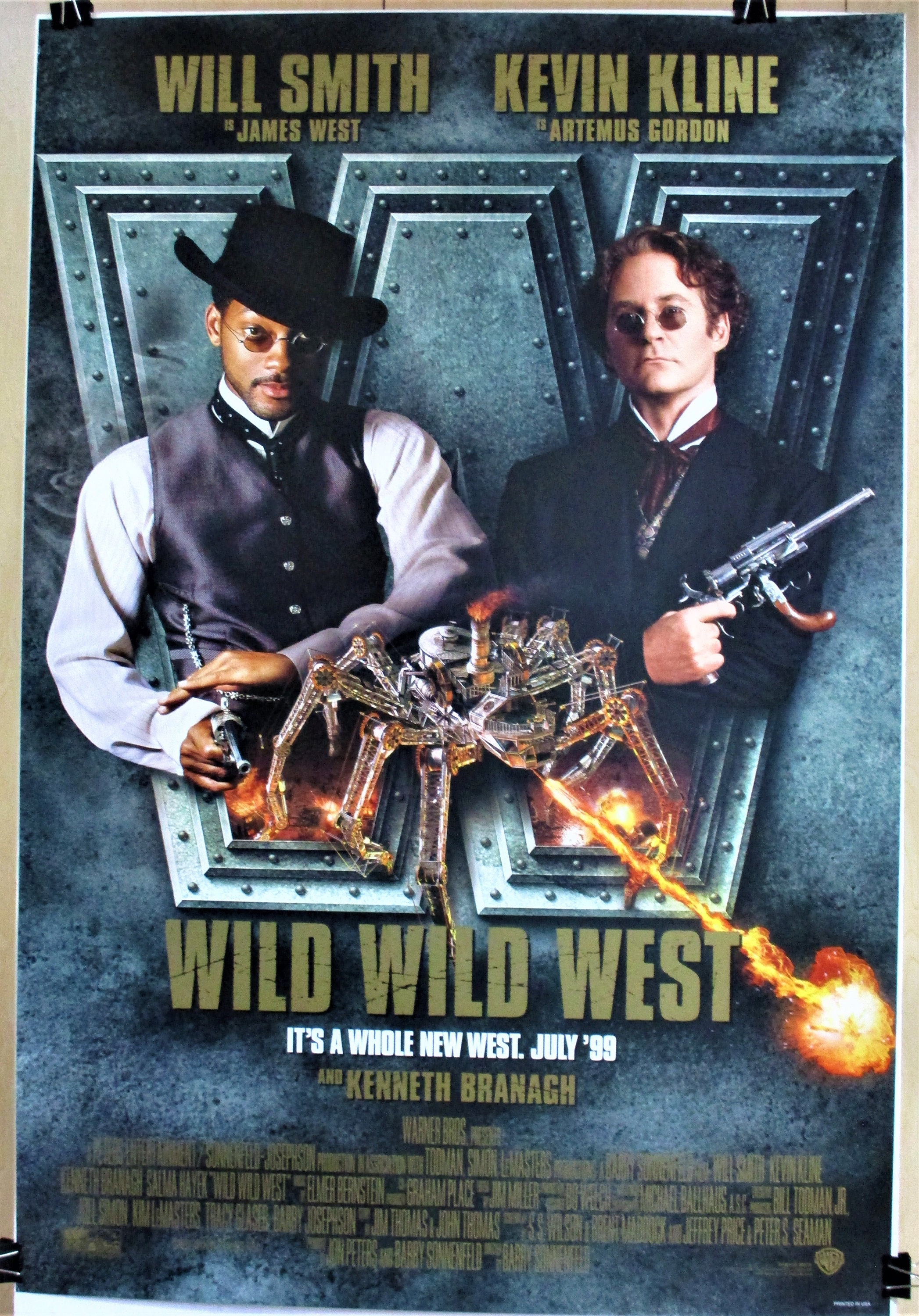 Wild Wild West, 1999 Original 27x40 DS Movie Poster, Will Smith, Kevin  Kline, Vintage Movie Poster, Western, Scifi, Action, Cinema Decor - Etsy