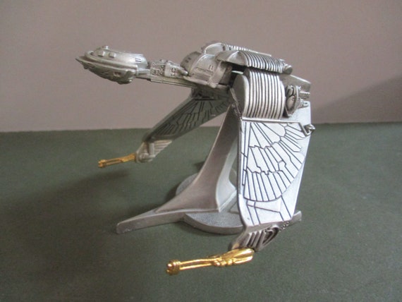 Star Trek 1993 Klingon Bird Of Prey Rawcliffe Pewter Model Rf1778 Star Trek Toy Star Trek Collectible Space Ship Trekkie