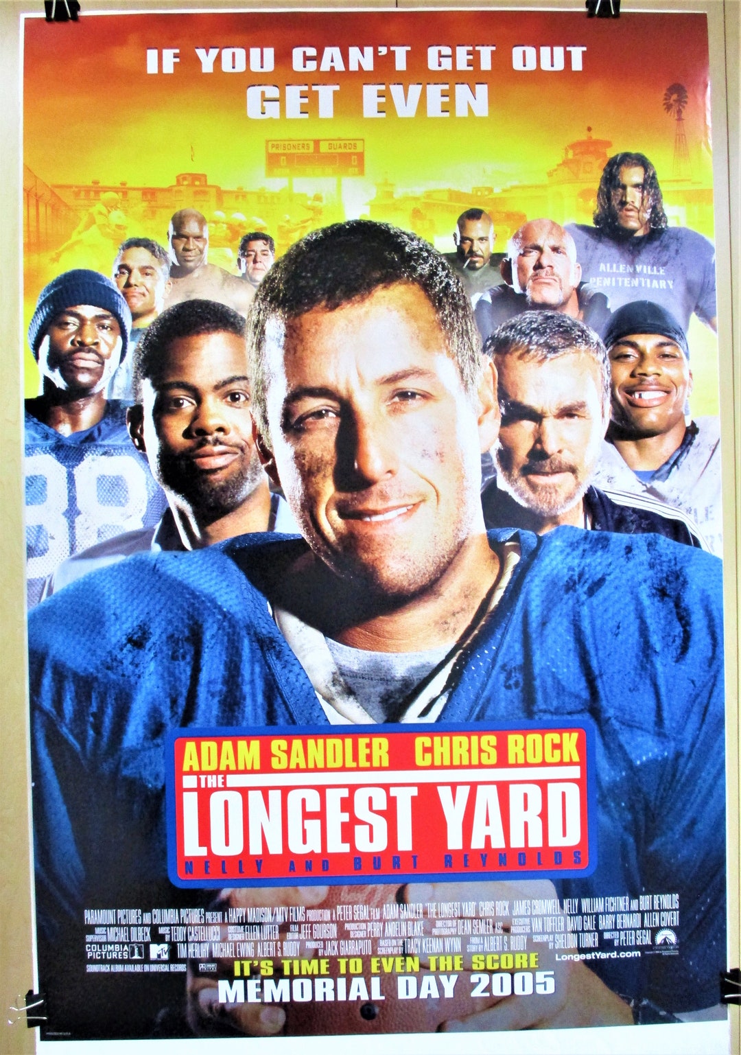 THE LONGEST YARD Original One Sheet Movie Poster 27x40 Etsy
