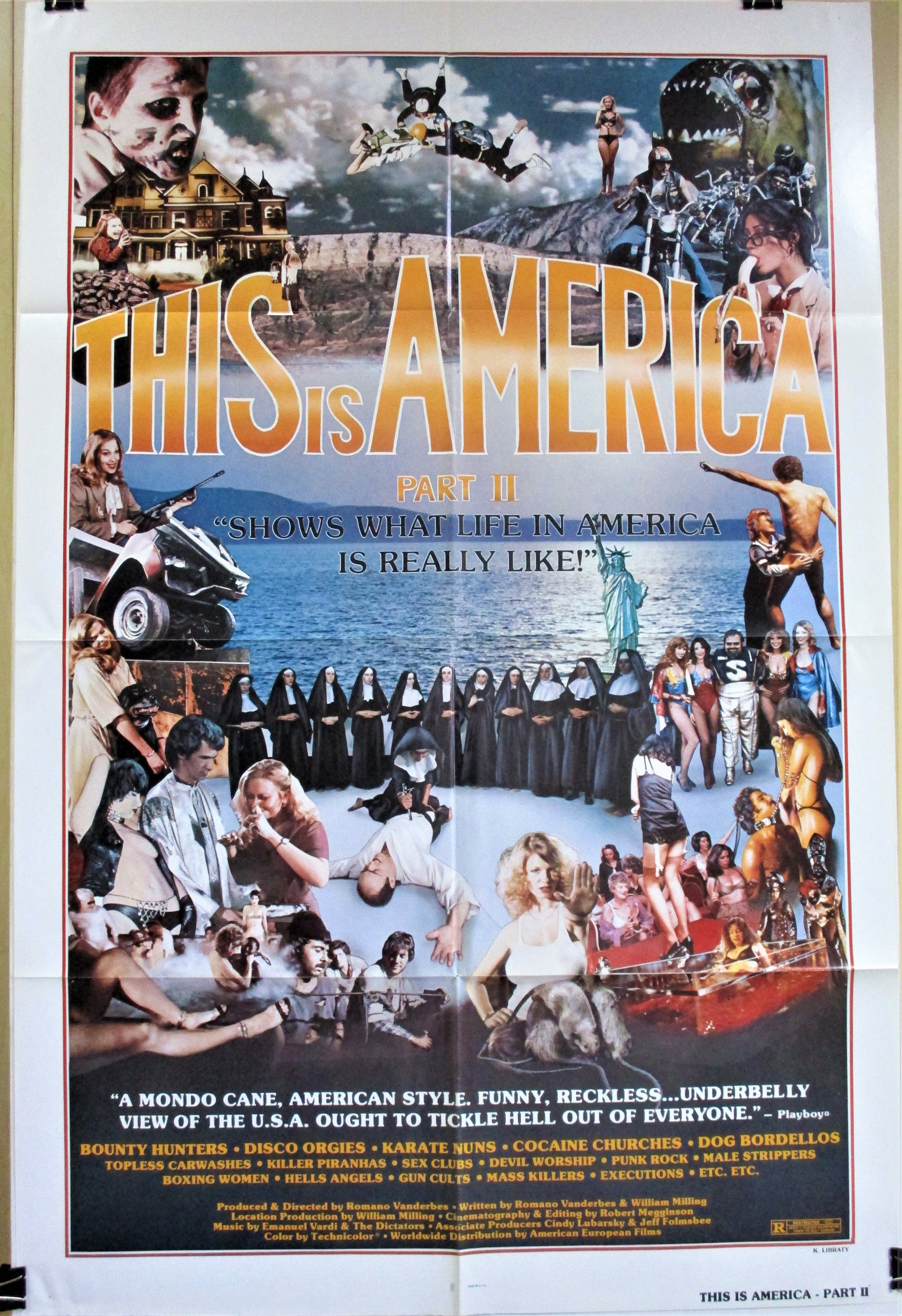 THIS is AMERICA Part II 1980 Original Folded 27 X 41 Vintage image