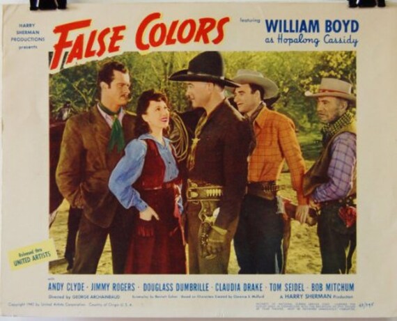 Hopalong Cassidy Returns Lobby Card Movie Poster Western William Boyd