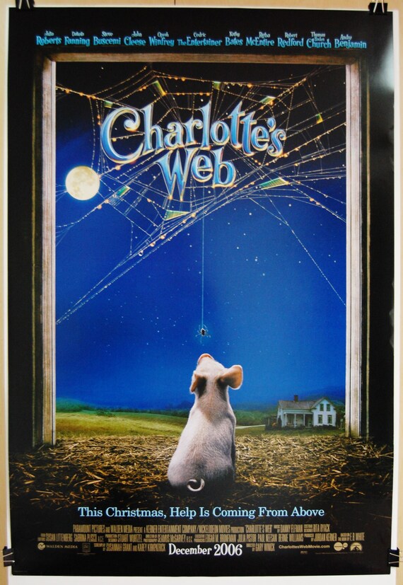 CHARLOTTE'S WEB Original Rolled 27 X 40 Vintage | Etsy