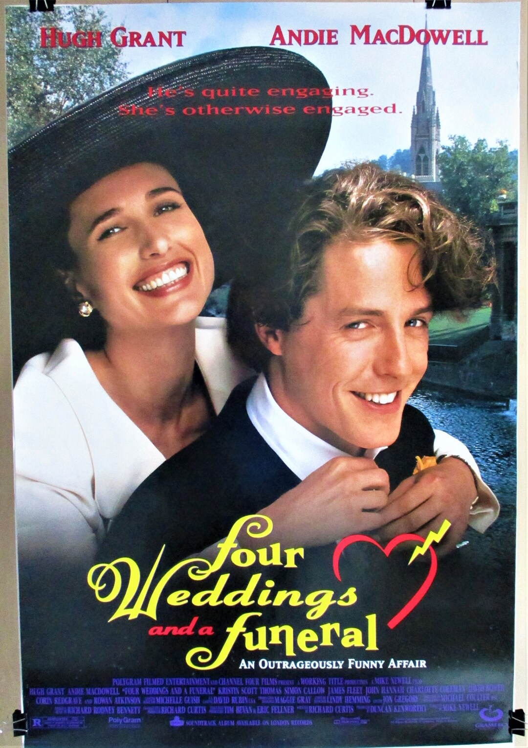 Four Weddings And A Funeral Original Rolled X Etsy