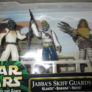 Hasbro Barada Skiff Guard - Star Wars Saga Collection 2006, Action Figure 3,75'', Con Base E Personaggio Bonus, Da Collezione