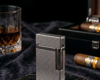 Silver Gold Luxury Lighter with Resonance Clink Sound – Memorial Style Metal Lighter
