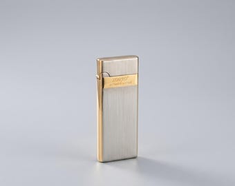 Bellissimo accendino sottile - Accendino tascabile ricaricabile a basso consumo, utilizza liquido per accendini e componenti comuni, accendino per candele, regalo per lui