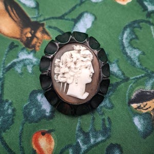 Antique victorian jet mourning jewelry - Etsy 日本