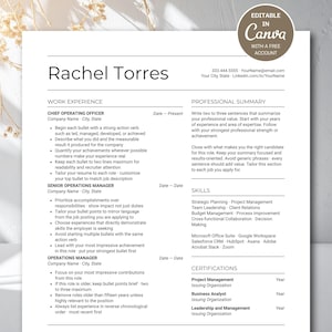Modern Two Column Resume Template | Canva | Cover Letter + References | ATS Friendly | Digital Download | Version B