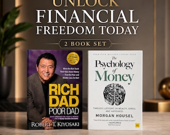 Rich Dad Poor Dad & The Psychology of Money Book Set | Unlock Financial Freedom Today