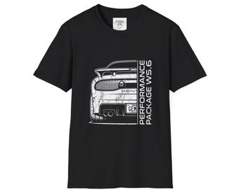 Vintage Muscle Car Front Graphic T-Shirt | Performance Package WS-6