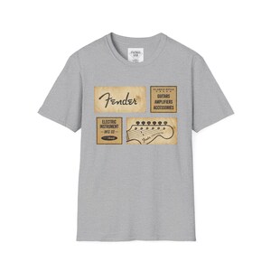 Fender Vintage Ads T-Shirt | Guitar Amp Accessories Graphic image 3