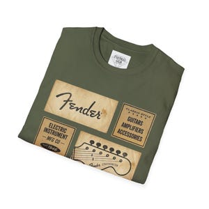 Fender Vintage Ads T-Shirt | Guitar Amp Accessories Graphic image 14