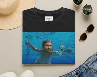 Underwater Nirvana parody T-Shirt | swimmer with money graphic