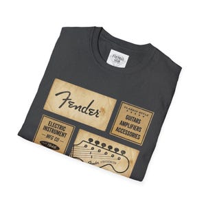 Fender Vintage Ads T-Shirt | Guitar Amp Accessories Graphic image 15