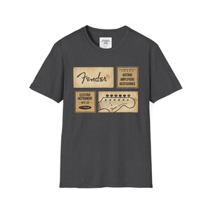 Fender Vintage Ads T-Shirt | Guitar Amp Accessories Graphic image 5