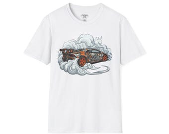 Drifting Race Car Tee | Smoke Drift Car T-Shirt, Racing Graphic Shirt