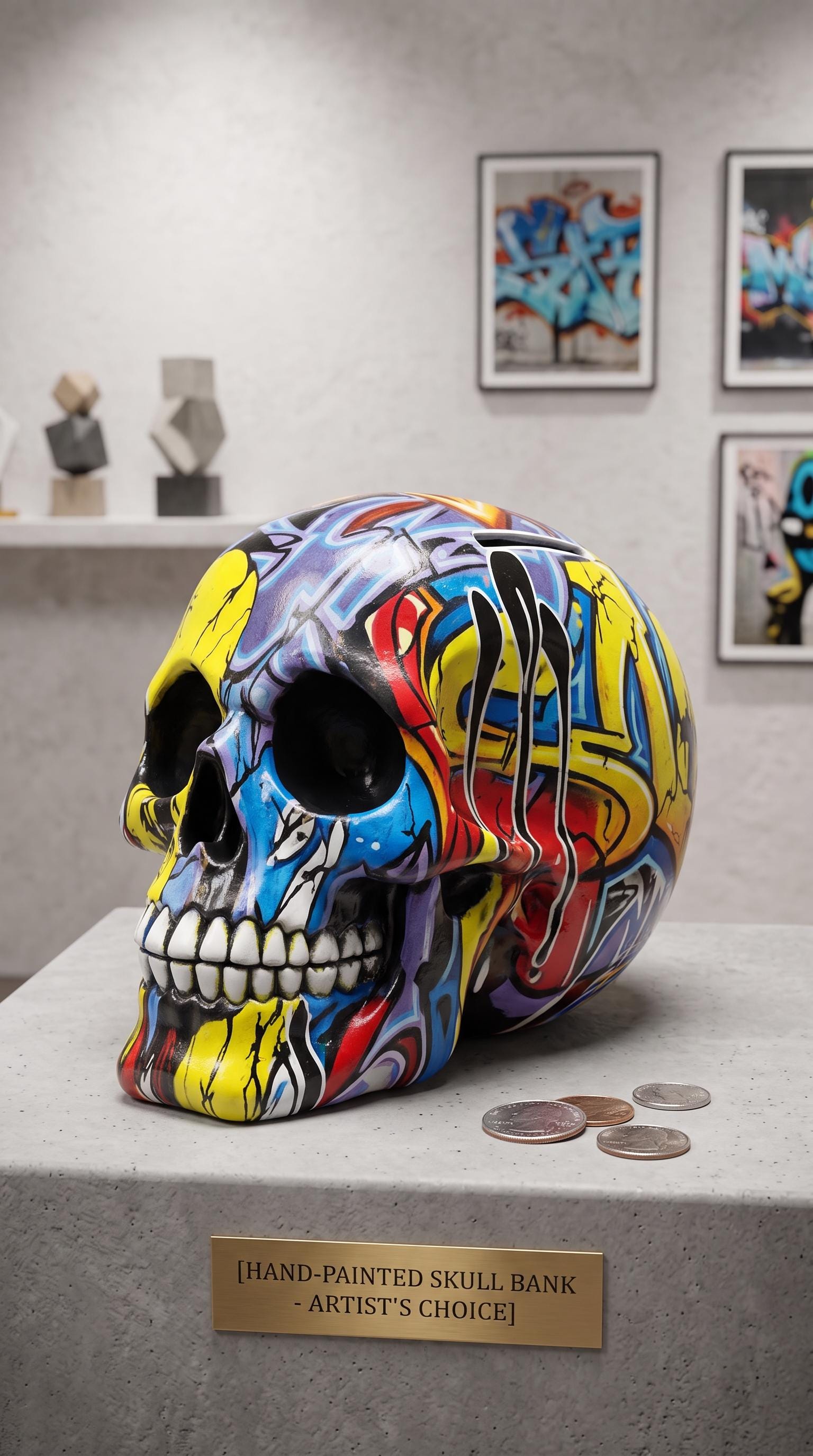 Graffiti Piggy Bank - Etsy
