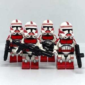 4 Shock troopers SW Clone Commando figure lot