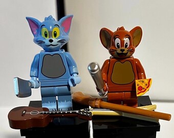 Tom and Jerry cat and mouse mini block figure character cartoon