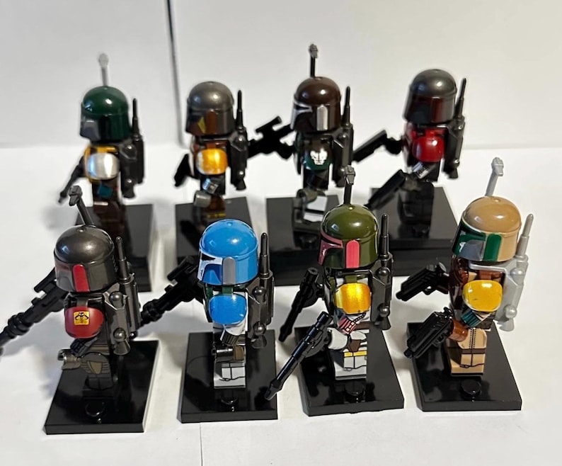 8 Mandalorian Space wars mini block figures toys image 2