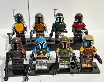 8 figuras de juguete de mini bloques de Mandalorian Space Wars