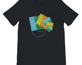 Golden Ratio Spiral T-Shirt | Geometric Math Crewneck Tee