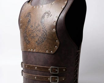 Men's Medieval Armor,Chest Leather Armor , Viking Armor, Larp Armor, Fantasy Armor Costume