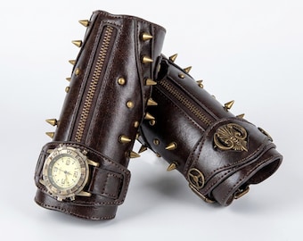 Leather Bracers,Handmade Leather Arm Guards,LARP,Ren Fair,Viking Bracers, Cosplay,