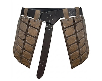 Leather Armor Skirt ,Men's Medieval Armor Skirt, Larp Cosplay Clothes,Larp Armor, Chest Armor