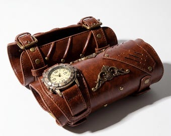 Handmade Leather Arm Guards,Leather Bracers,LARP,Ren Fair,Viking Bracers, Cosplay,