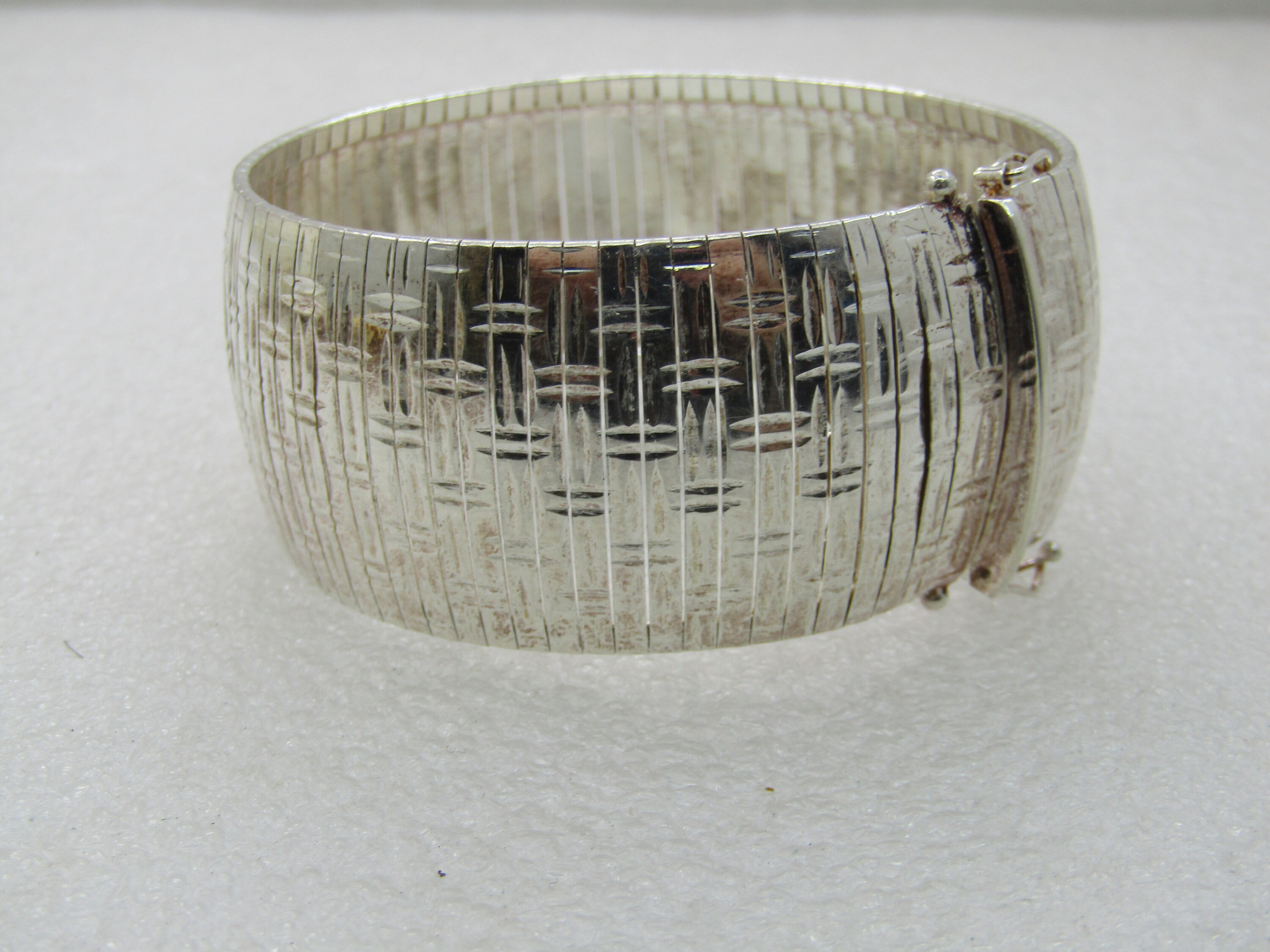 sterling silver omega bracelet
