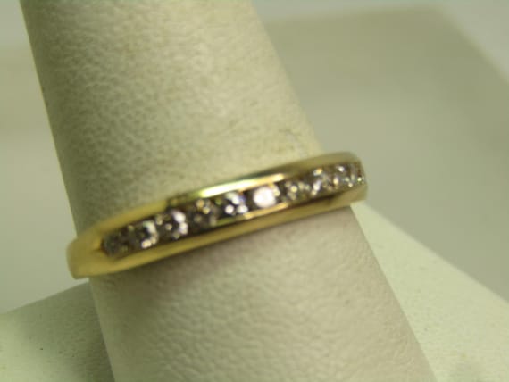 Vintage 14kt Diamond Anniversary/Wedding Band, Sz. 10, Magicglo,