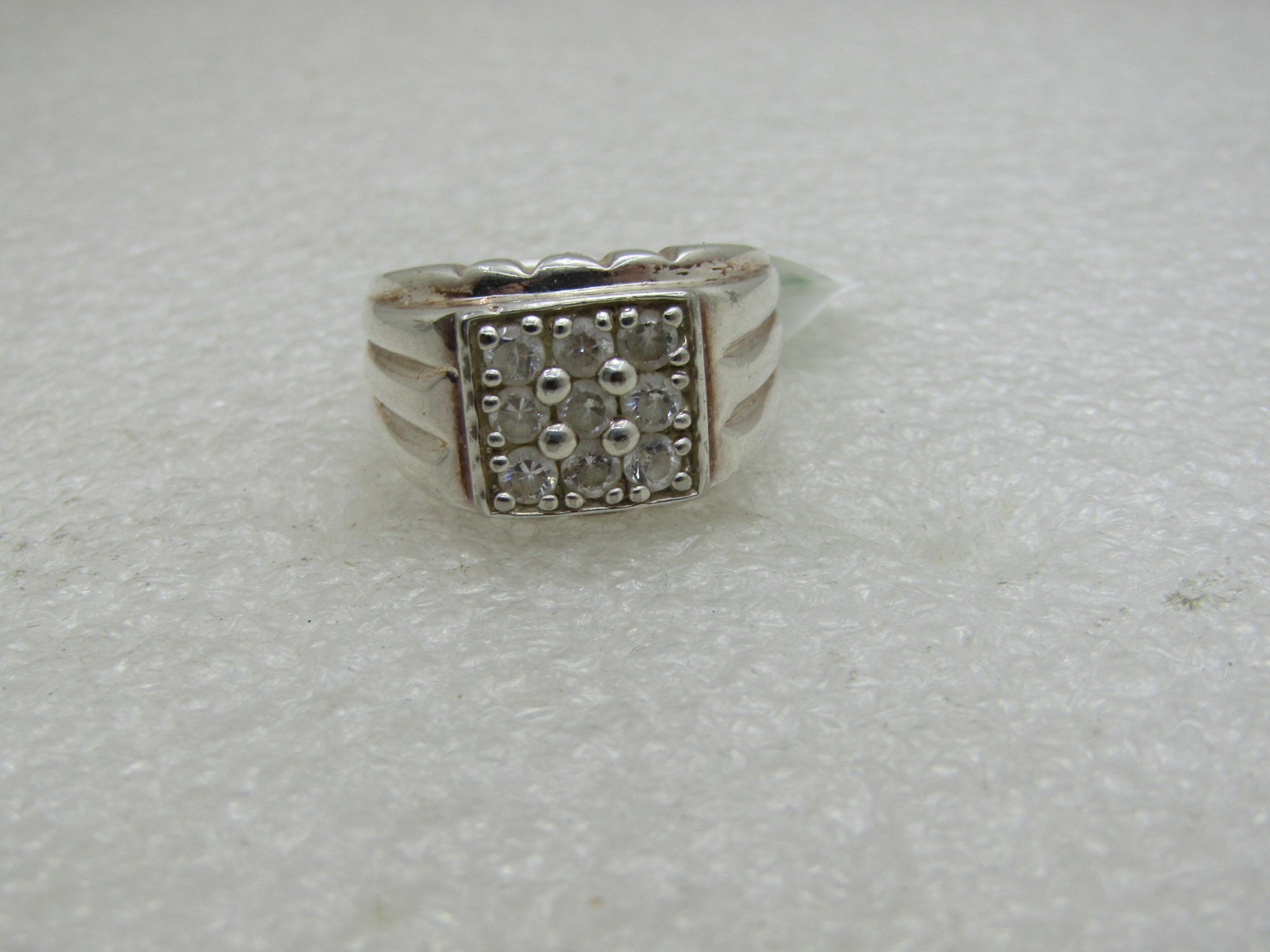Make A Statement: Pure Luxe 316L Stainless Steel Brilliant CZ Ring (Sizes 8-13, Silver)